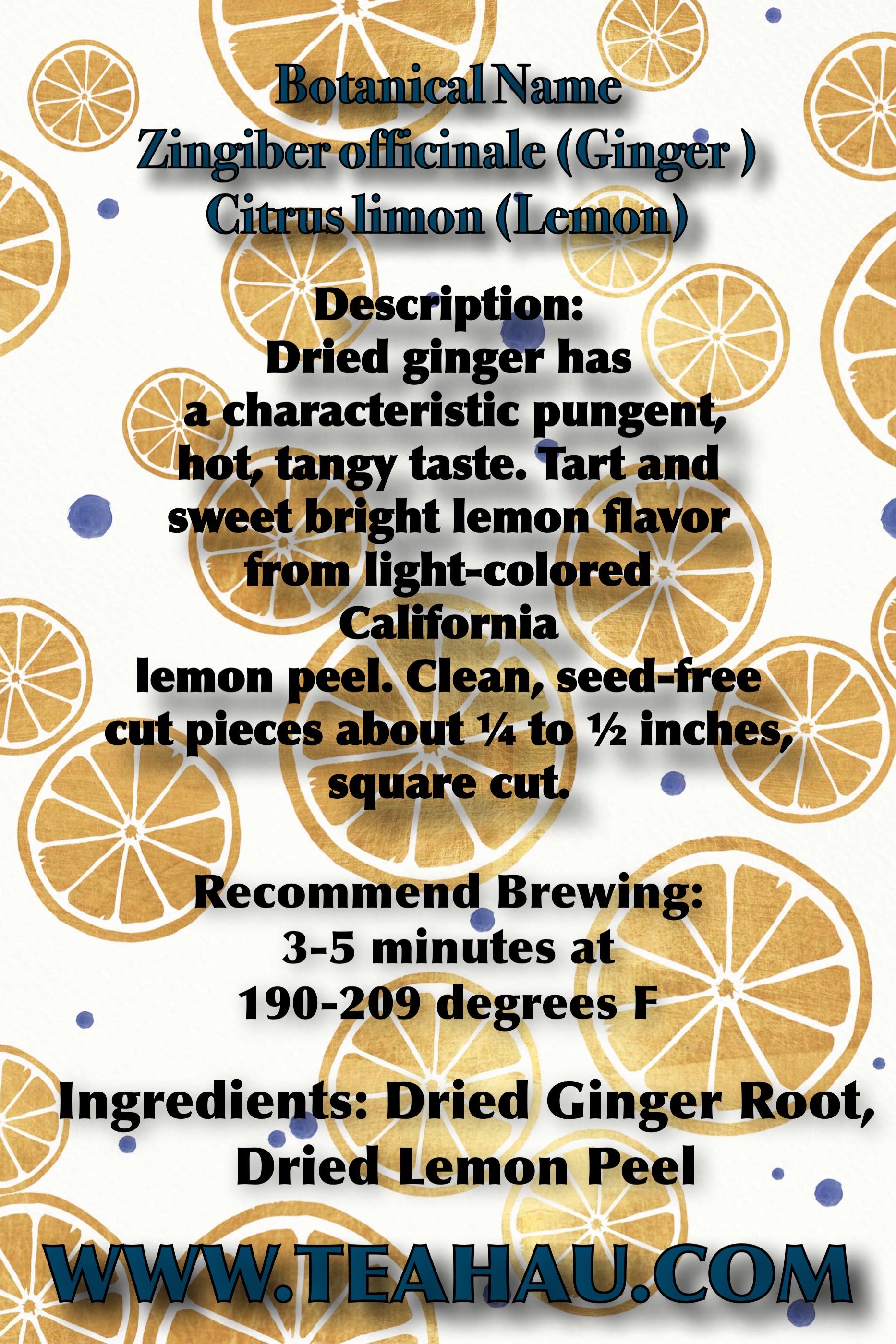 Ginger Lemon Tea 2 oz