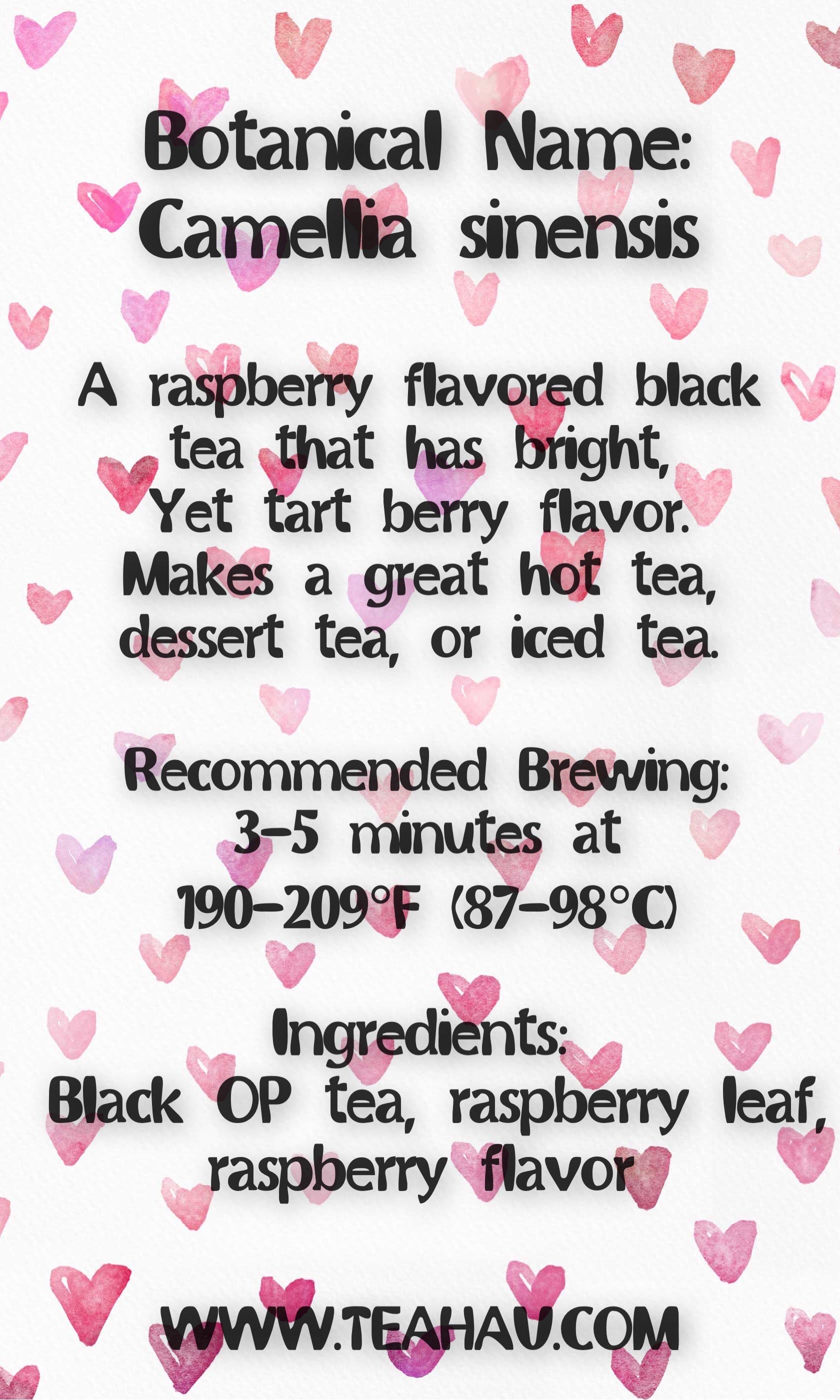 Raspberry Black Tea 2 oz