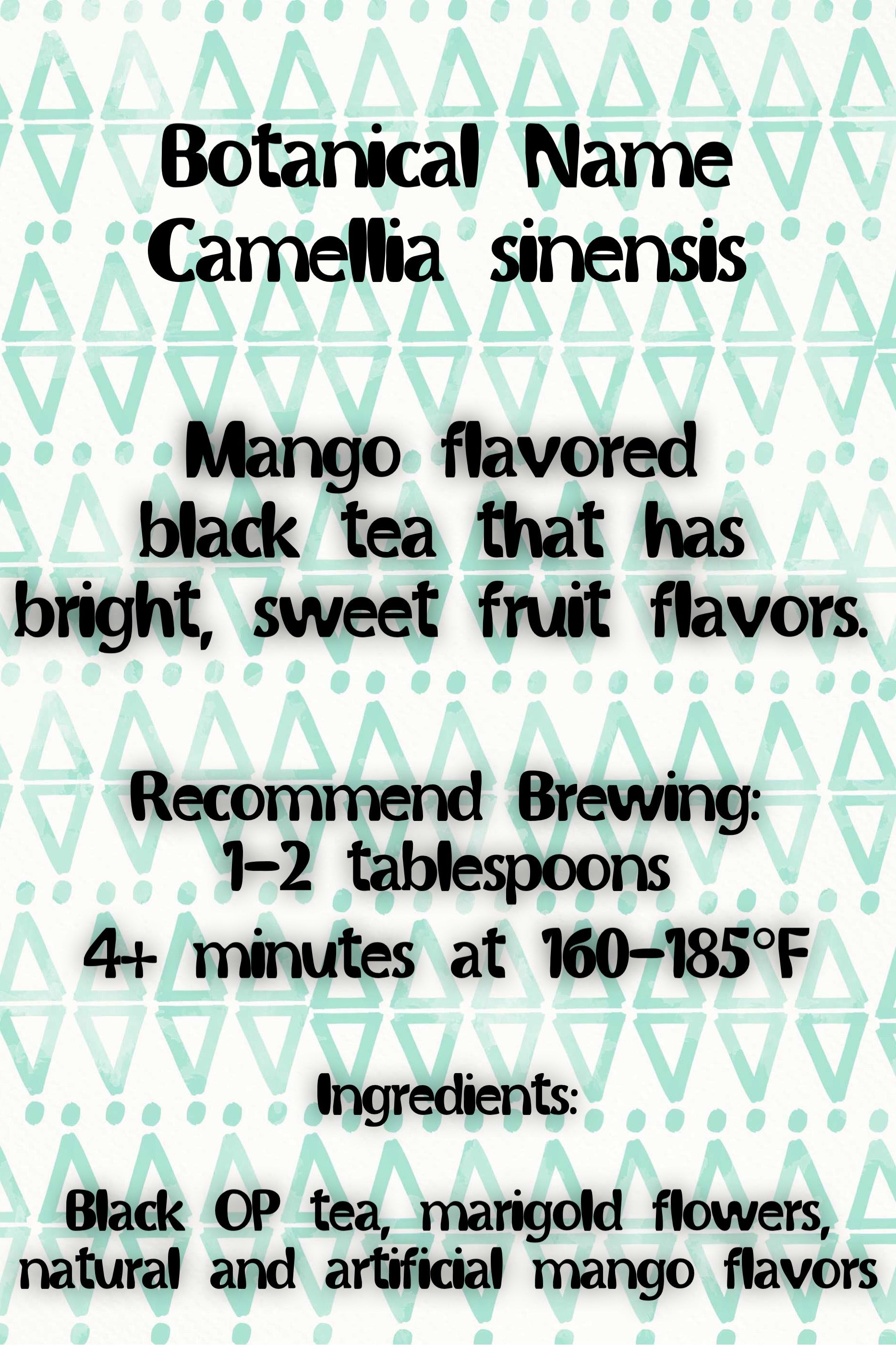 Mango Black Tea .50 oz